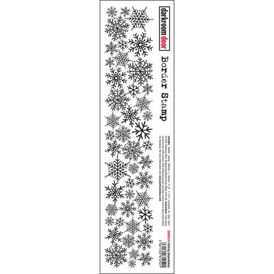 Darkroom Door - Border Stamp - Falling Snowflakes Darkroom Door - Border Stamp - Falling Snowflakes