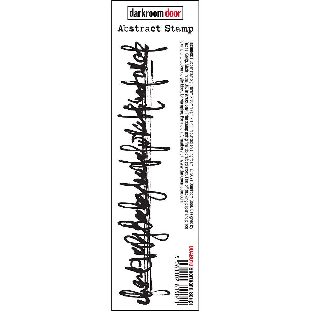 Darkroom Door - Abstract Stamp - Shorthand Script Darkroom Door - Abstract Stamp - Shorthand Script