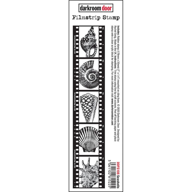 Darkroom Door - Filmstrip Stamp - Shells