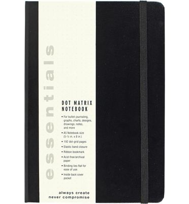 Peter Pauper Press - Essentials Leather Dot Matrix Notebook