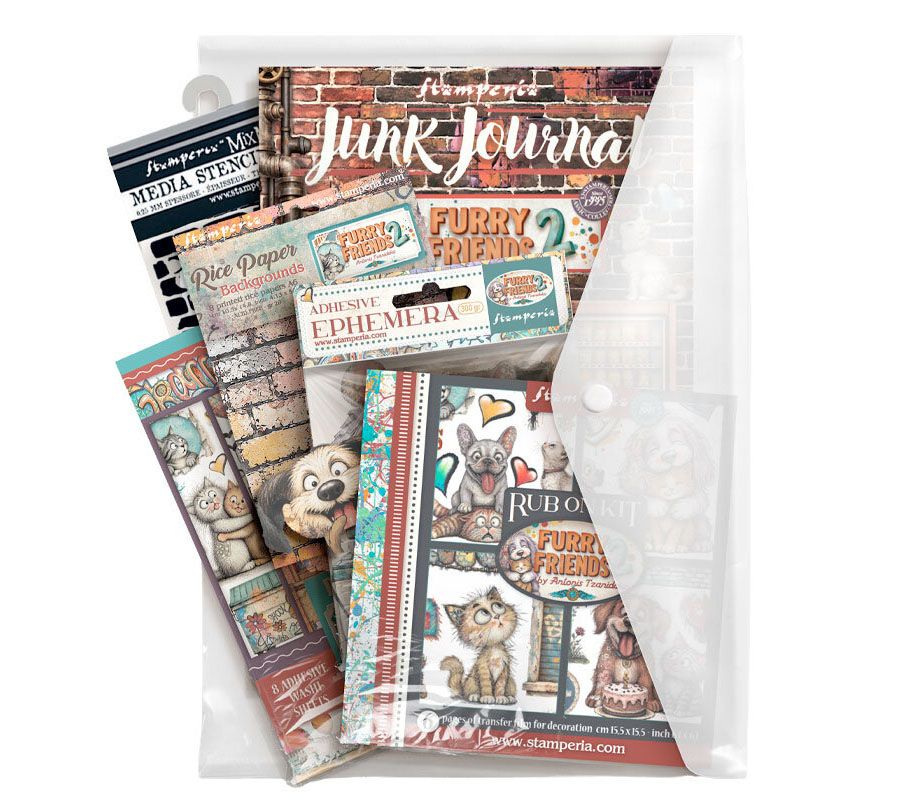 Stamperia - Furry Friends 2 - Art Journalling Selection