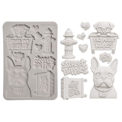 Stamperia - Furry Friends 2 - A5 Silicone Mould - Dogs