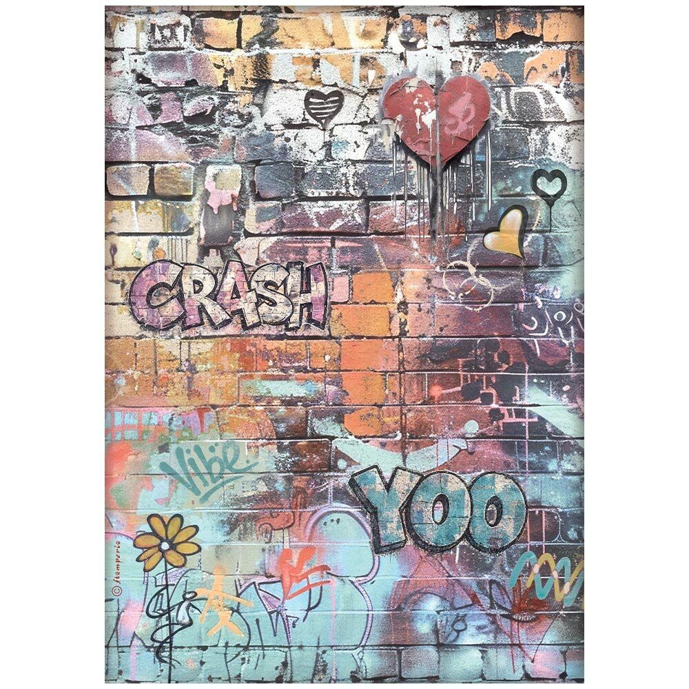 Stamperia - Furry Friends 2 - A4 Rice Paper - Grafitti