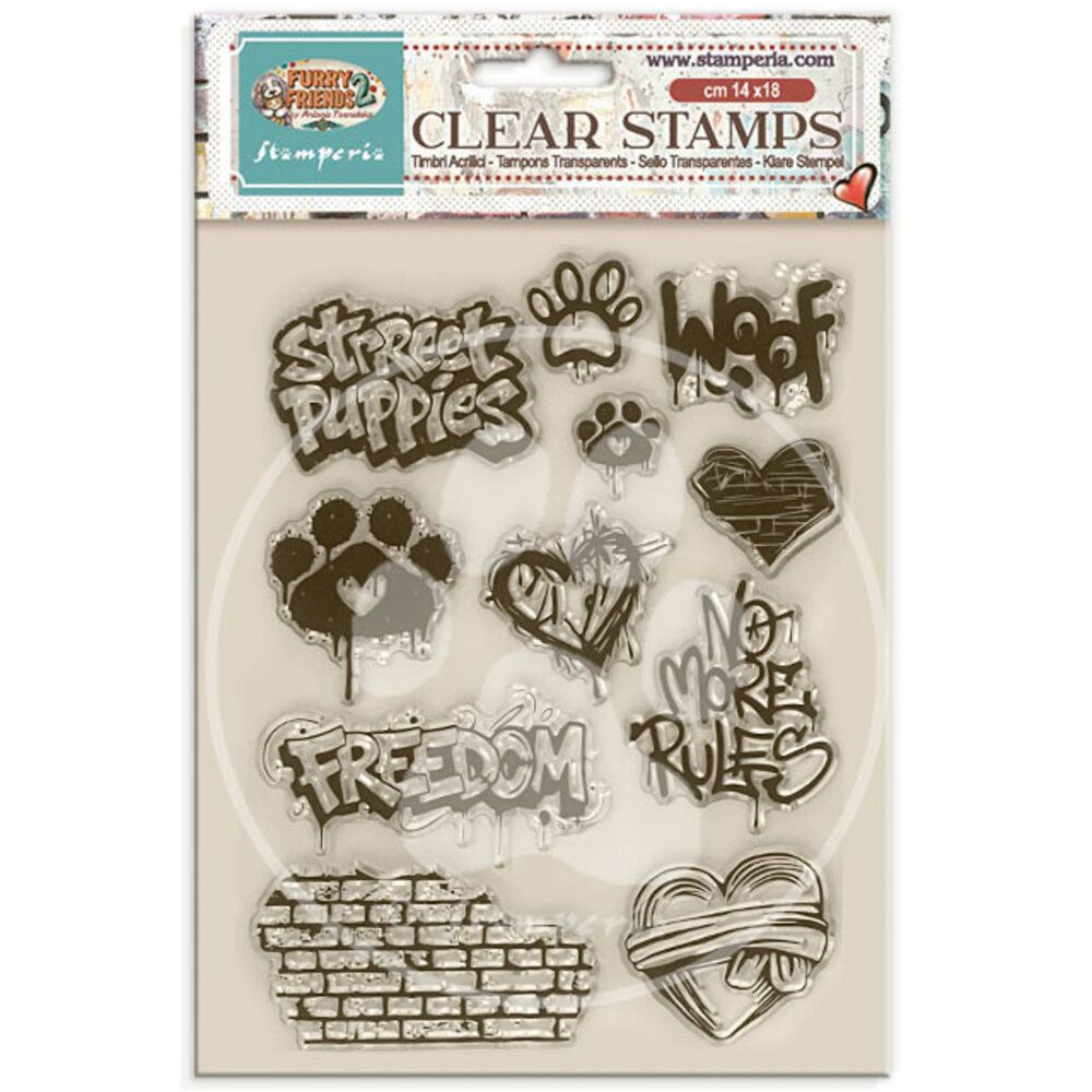 Stamperia - Furry Friends 2 - Clear Stamp Set -  Furry Friends 2