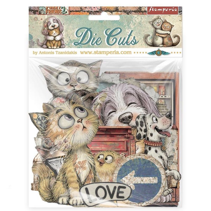 Stamperia - Furry Friends 2 - Die-Cuts