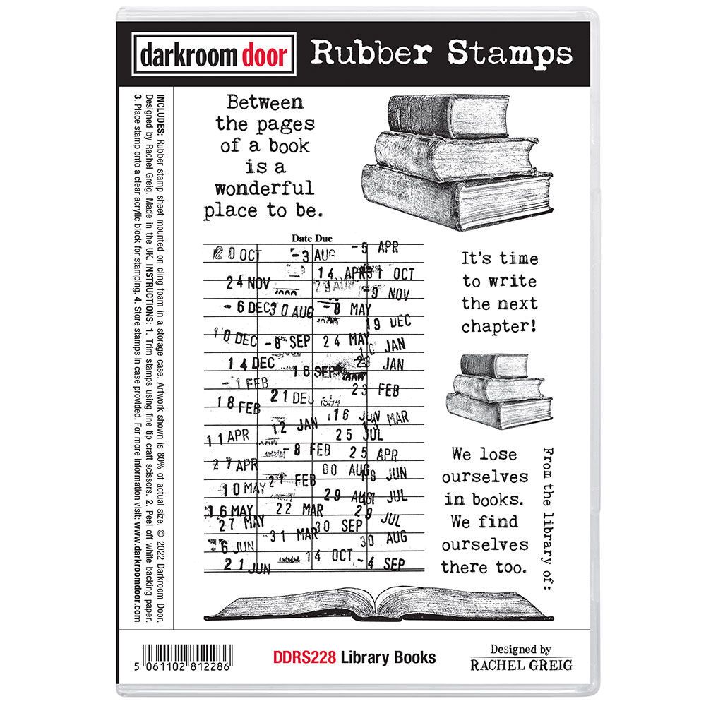 Darkroom Door - Rubber Stamp Set - Library Books