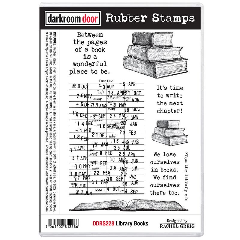 Darkroom Door - Rubber Stamp Set - Library Books