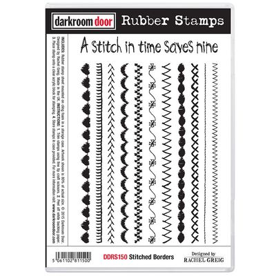Darkroom Door - Rubber Stamp Set - Stitched Borders