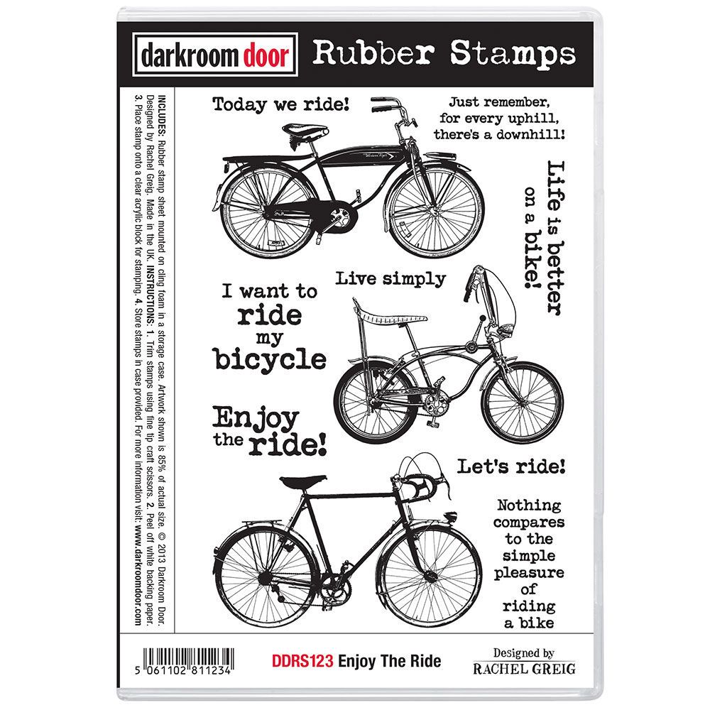 Darkroom Door - Rubber Stamp Set - Enjoy the Ride