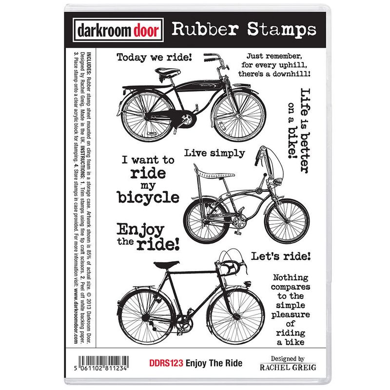 Darkroom Door - Rubber Stamp Set - Enjoy the Ride
