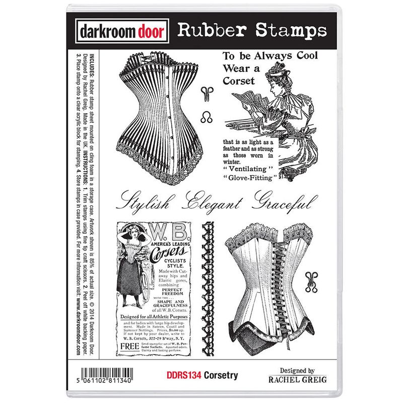Darkroom Door - Rubber Stamp Set - Corsetry