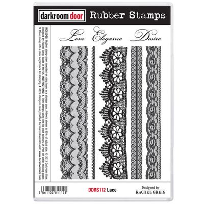 Darkroom Door - Rubber Stamp Set - Lace