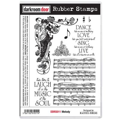 Darkroom Door - Rubber Stamp Set - Melody