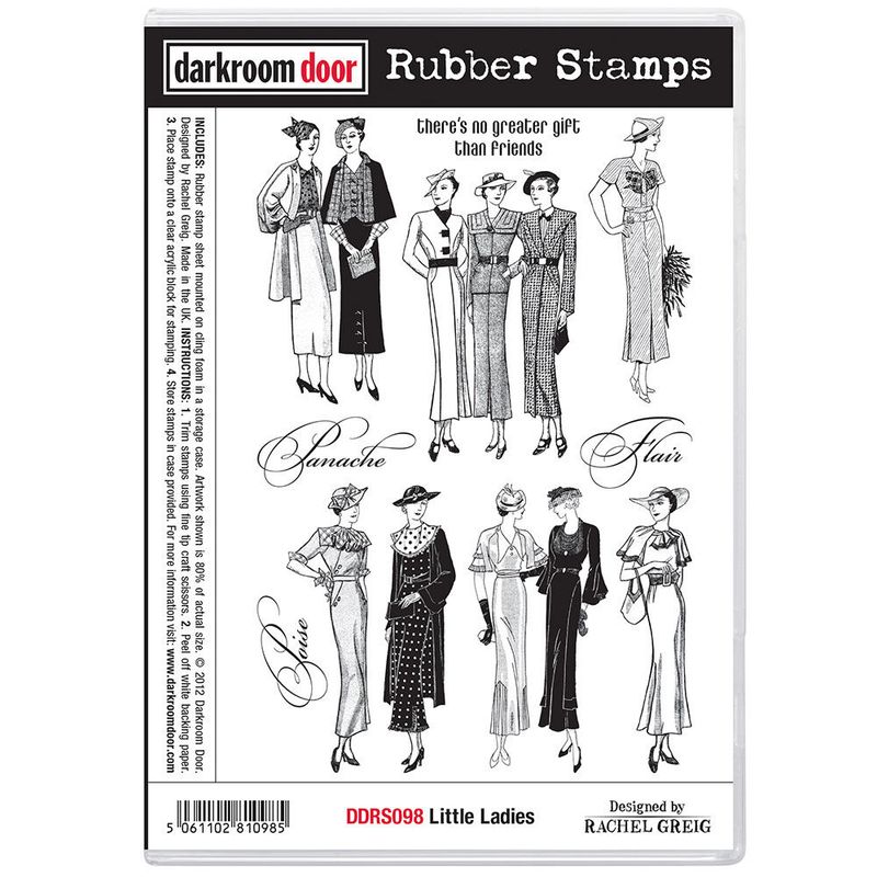 Darkroom Door - Rubber Stamp Set - Little Ladies
