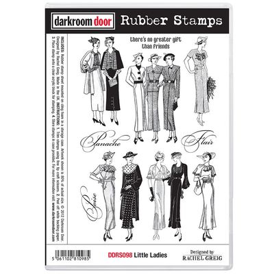 Darkroom Door - Rubber Stamp Set - Little Ladies