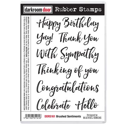 Darkroom Door - Rubber Stamp Set - Brushed Sentiment