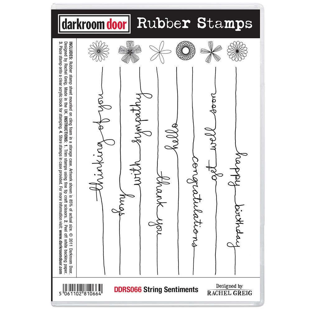 Darkroom Door - Rubber Stamp Set - String Sentiments