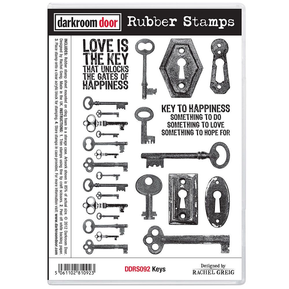 Darkroom Door - Rubber Stamp Set - Keys