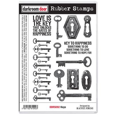Darkroom Door - Rubber Stamp Set - Keys