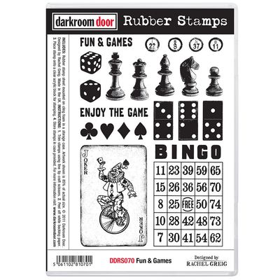 Darkroom Door - Rubber Stamp Set - Fun and Games