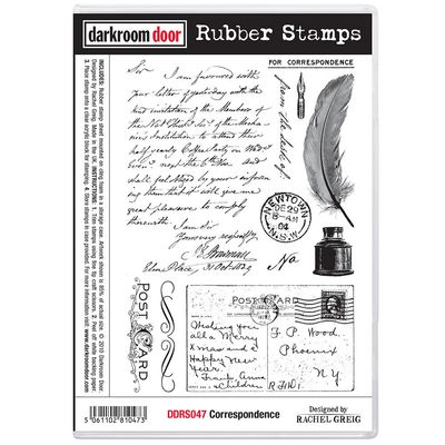 Darkroom Door - Rubber Stamp Set - Correspondance
