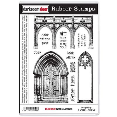 Darkroom Door - Rubber Stamp Set - Gothic Arches