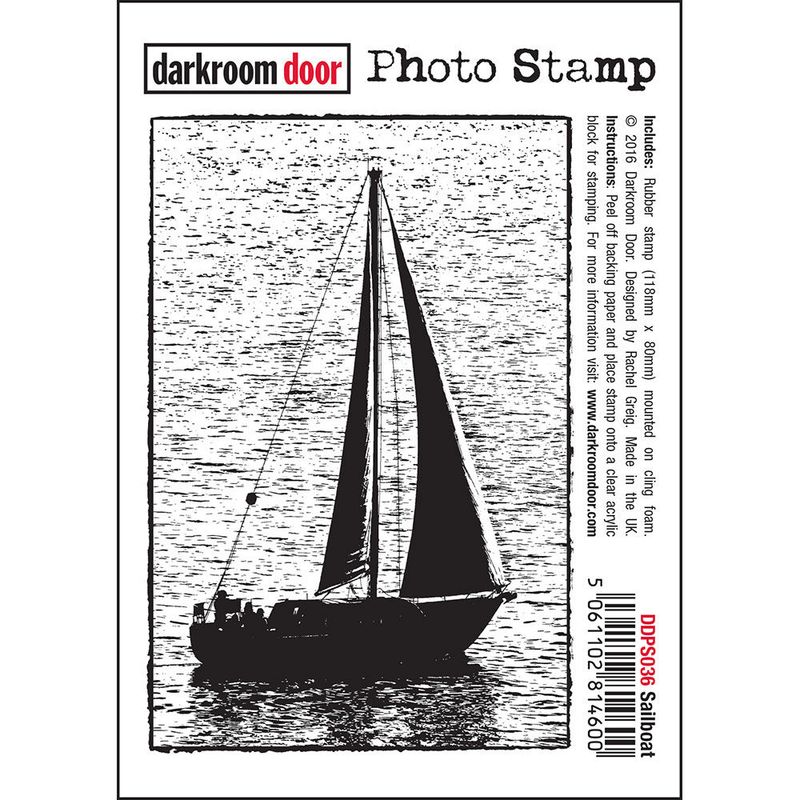 Darkroom Door - Photo Stamp - Sailboat
