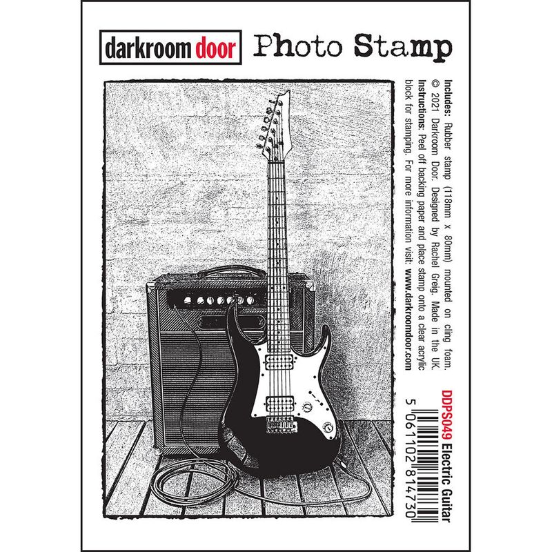 Darkroom Door - Photo Stamp - Electric Guitar