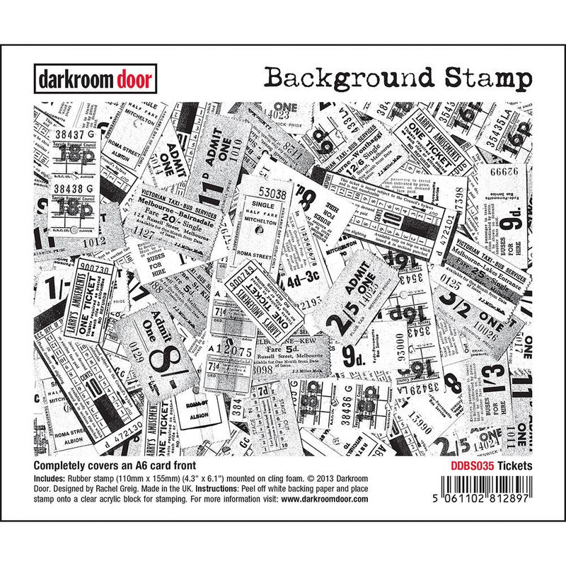 Darkroom Door - Background Stamp - Tickets