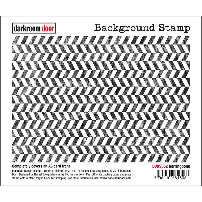 Darkroom Door - Background Stamp - Herringbone