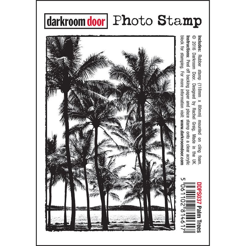 Darkroom Door - Photo Stamp - Palm Trees