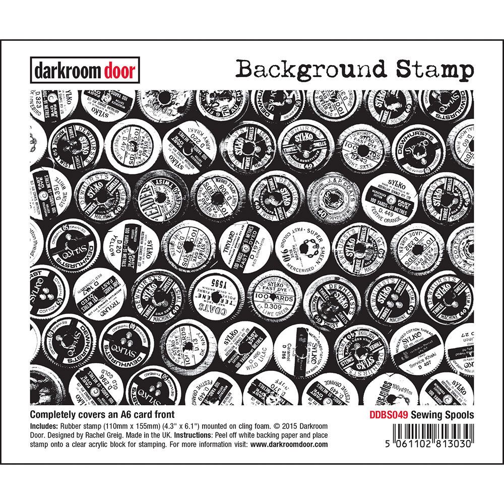 Darkroom Door - Background Stamp - Sewing Spools