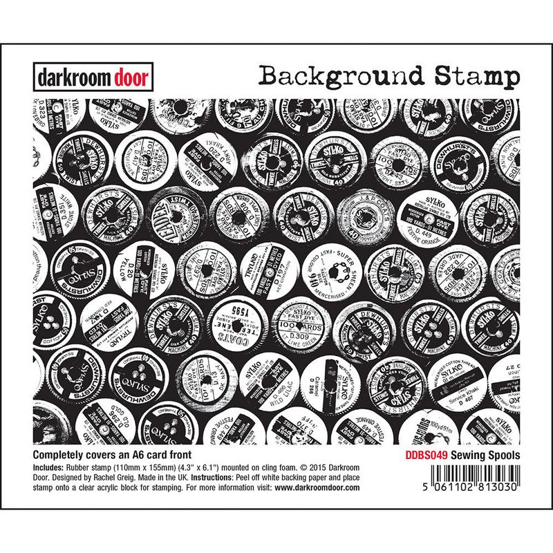 Darkroom Door - Background Stamp - Sewing Spools
