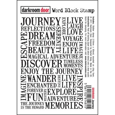 Darkroom Door - Word Block Stamp - Journey