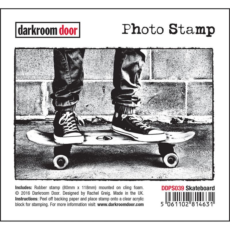 Darkroom Door - Photo Stamp - Skateboard