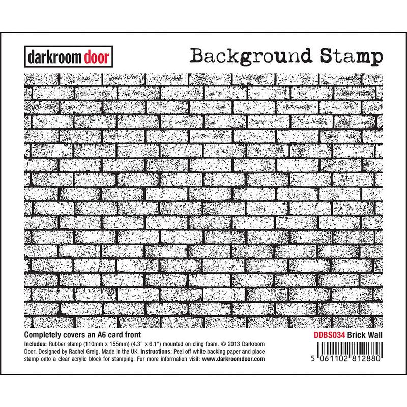 Darkroom Door - Background Stamp - Brick Wall