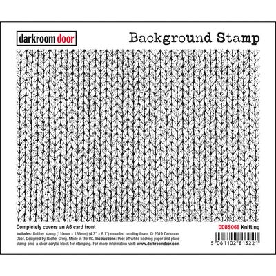 Darkroom Door - Background Stamp - Knitting