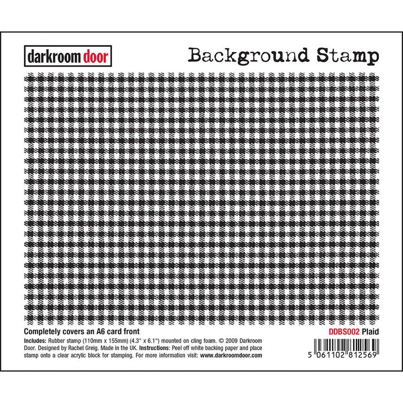 Darkroom Door - Background Stamp - Plaid