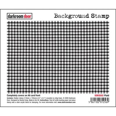 Darkroom Door - Background Stamp - Plaid