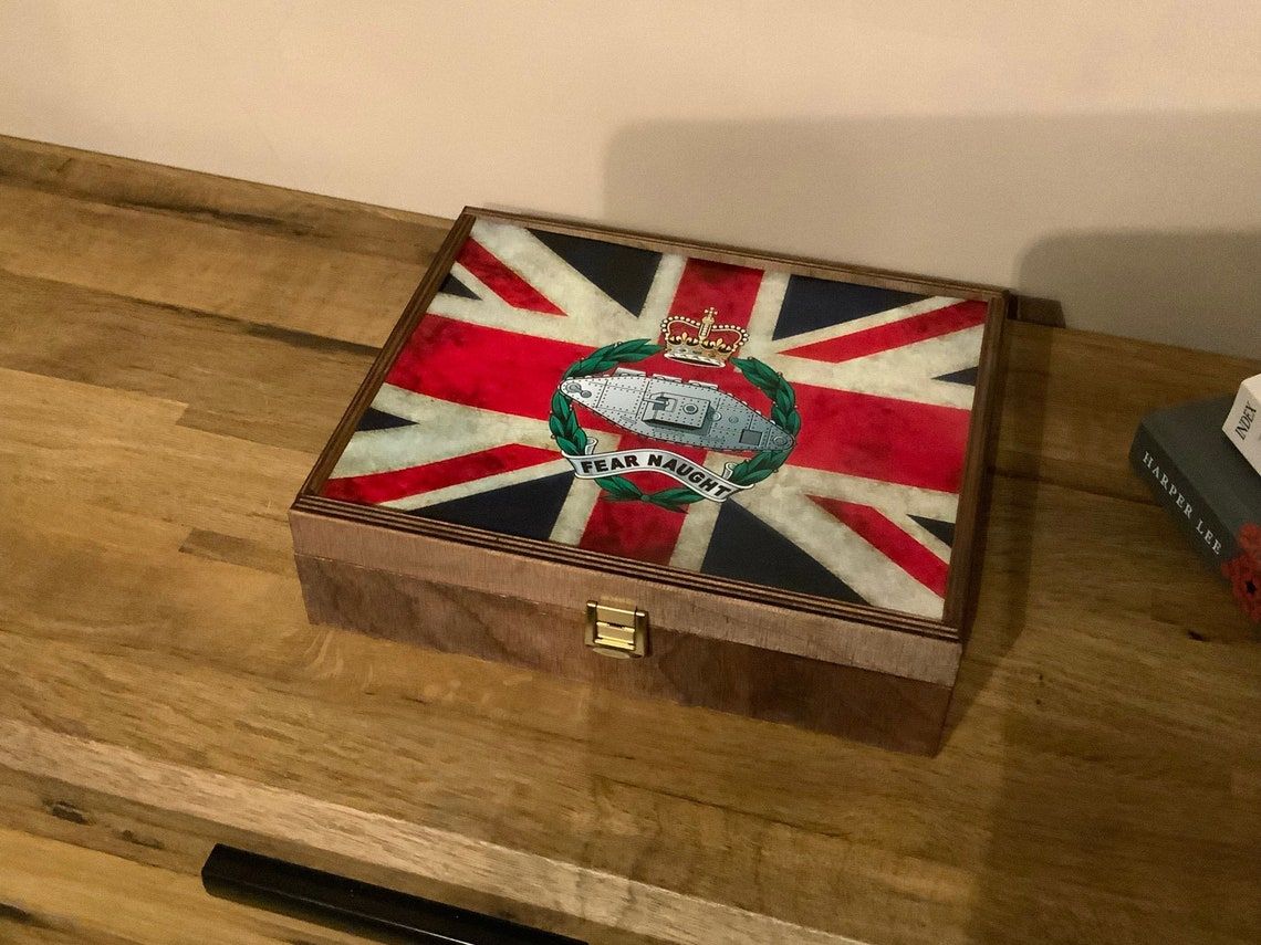 Royal Tank Regiment Military Medals Box