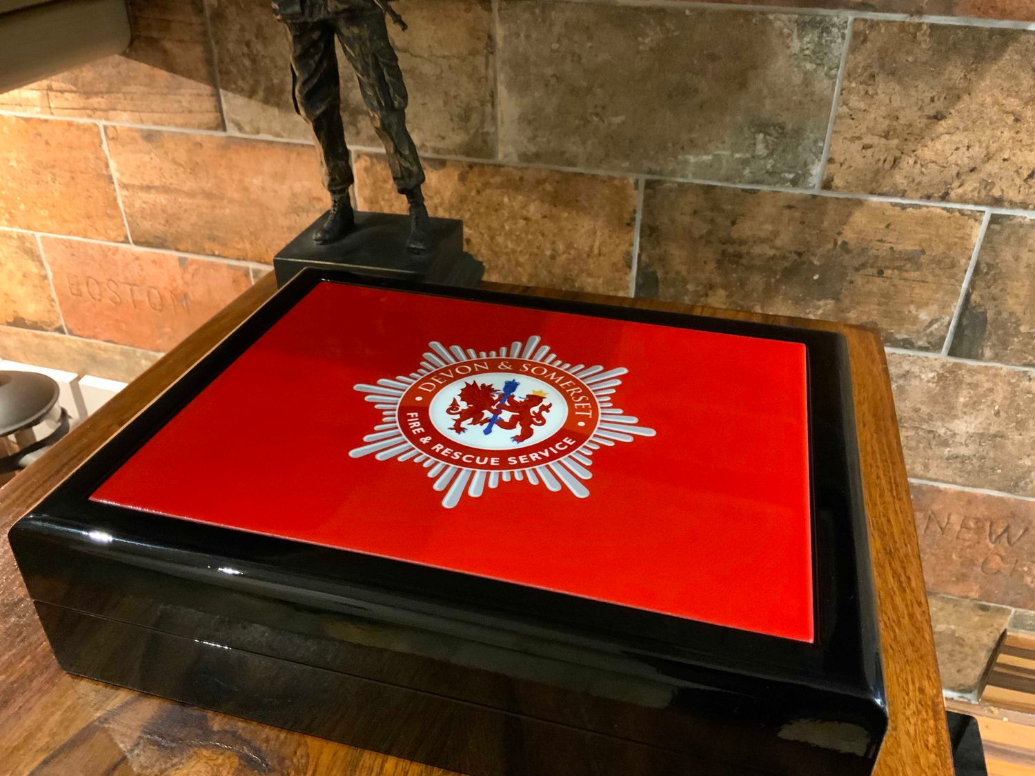 Devon and Somerset Fire Service Exclusive and Stunning Medals Box.