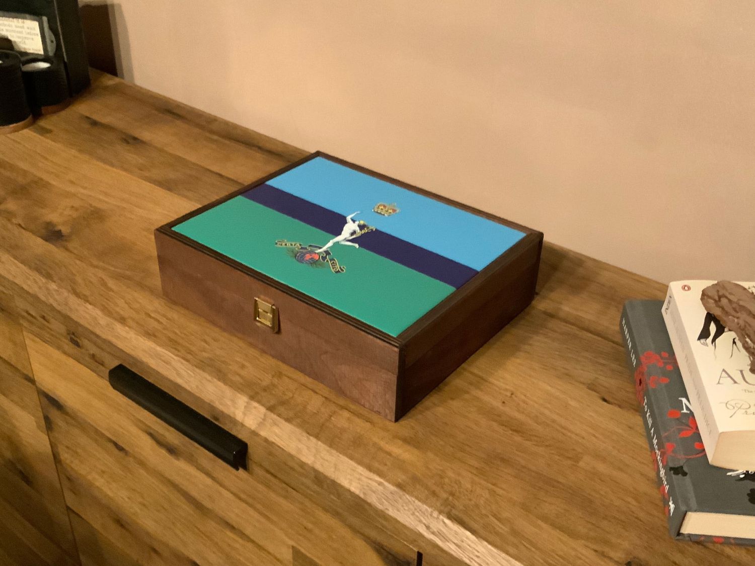 Personalised Royal Signals Regiment Storage Box with Ceramic Top Makes the perfect Gift!