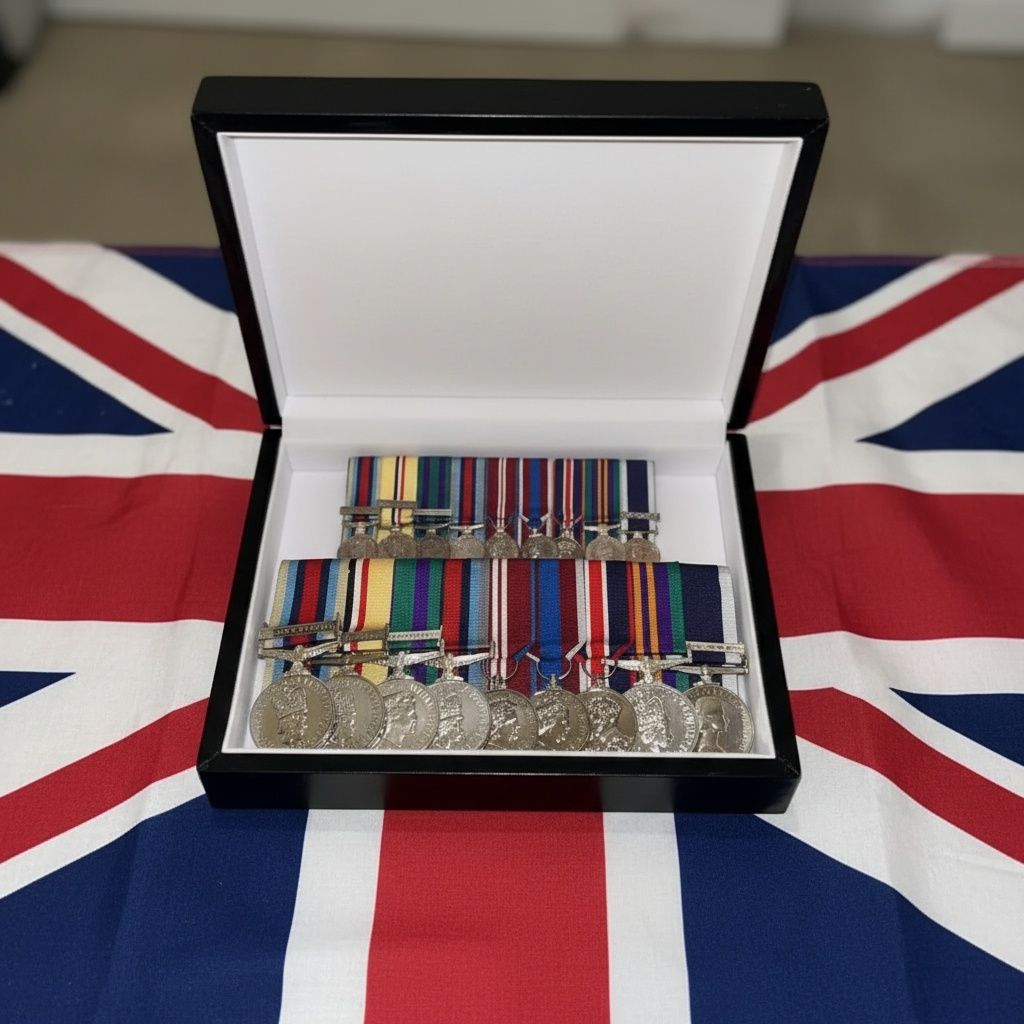 Remembrance Box and Poppy Box Exclusive and Premium Military Medals Box,