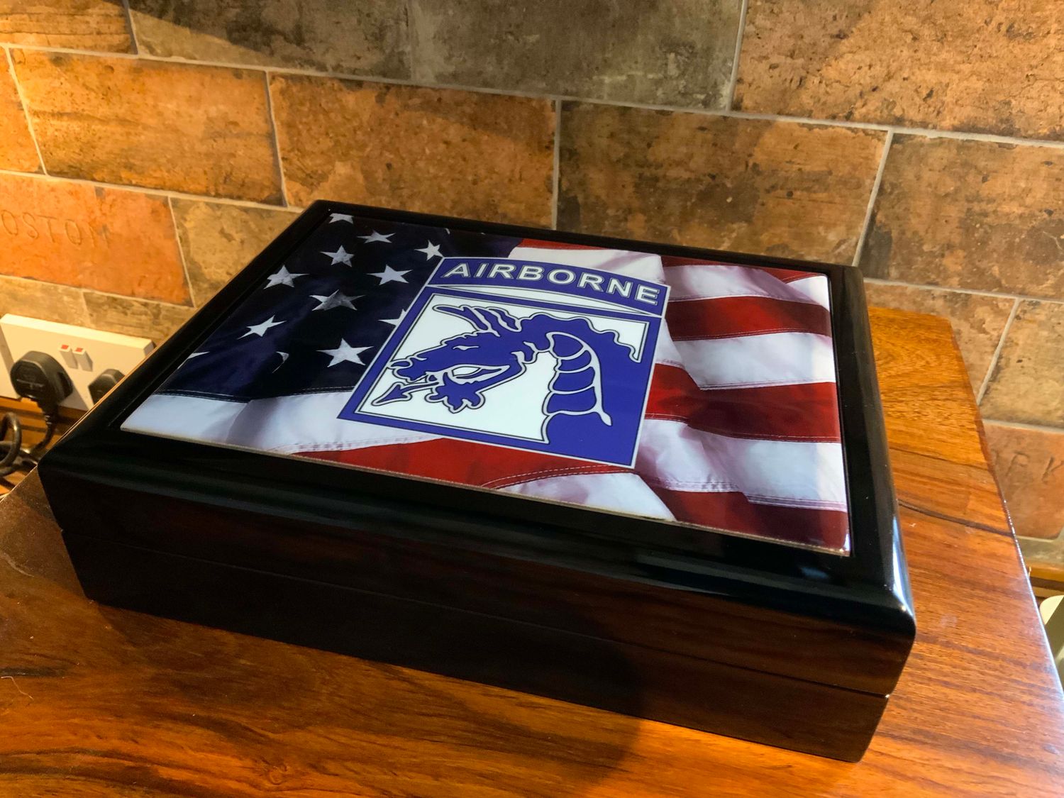 US Army 18th Airborne Corps "Sky Dragons" Stunning Medals Box.