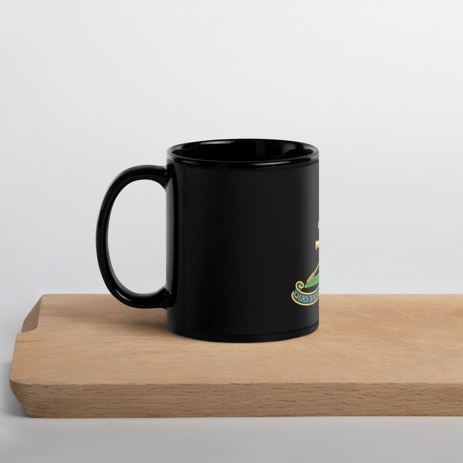 Royal Artillery Black Glossy Mug