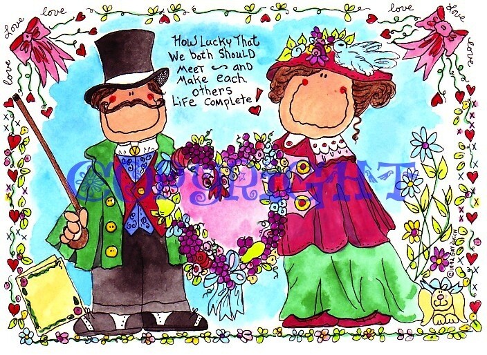 Personalized Anniversary Cartoon Gift