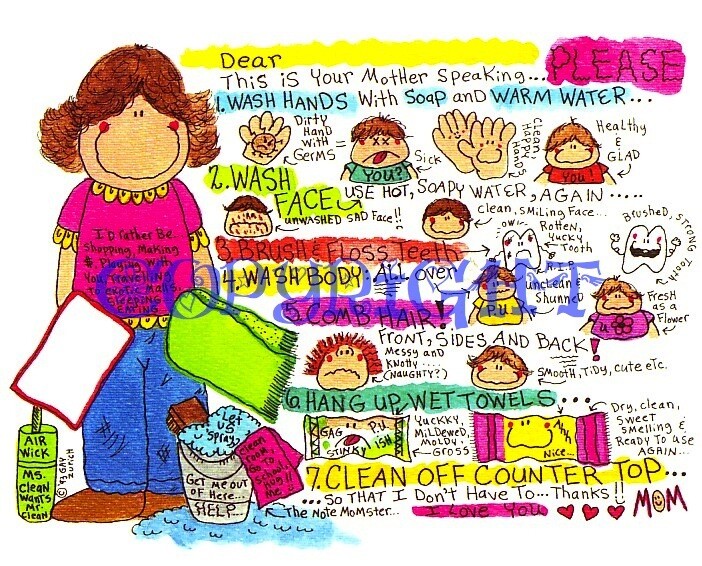 Bathroom Rules Cartoon