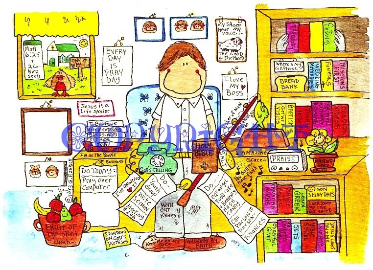 Clergy Gifts Cartoon