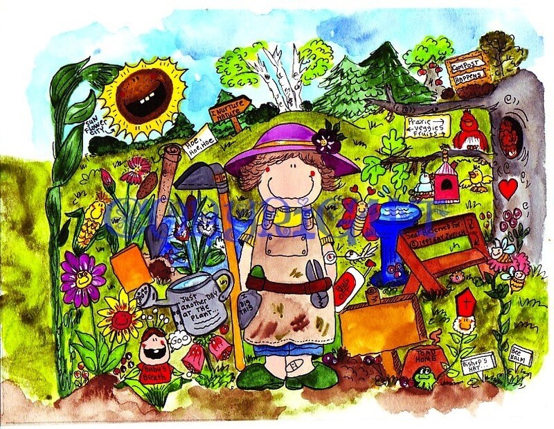 Gardening Gift Cartoon