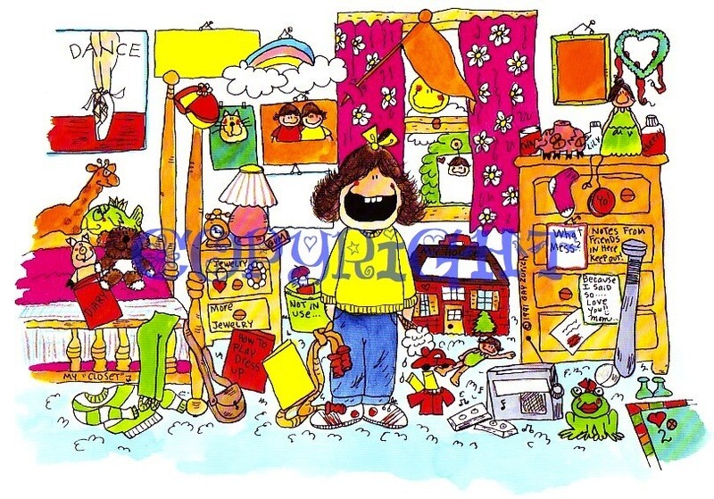 Girl's Room Cartoon